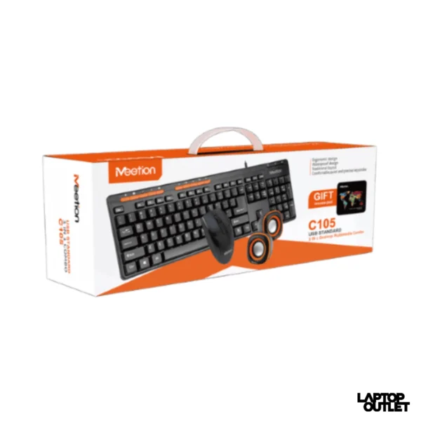 Meetion C105 – USB Wired 3-in-1 Desktop Combo - Image 2